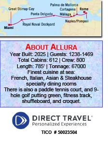 Transoceanic Bridge Cruise Map - Allura 2026