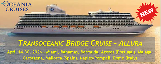 Transoceanic Bridge Cruise - Allura 2026 Transoceanic Bridge Cruise - Allura 2026